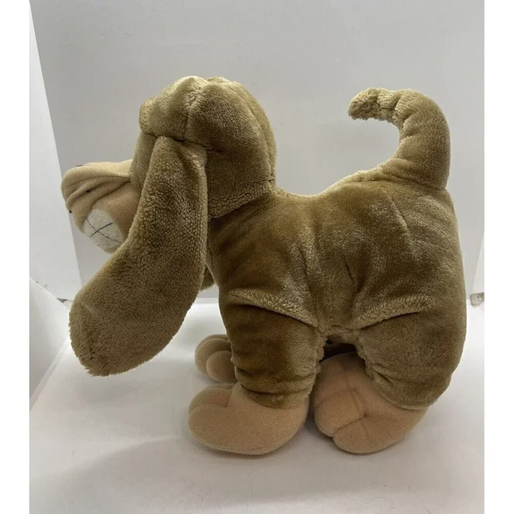Vintage Tonka 1990 Pooch Patrol Brown Plush Hound Dog Posable Grinning Face Toy